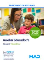 AUXILIAR EDUCADOR PRINCIPADO DE ASTURIAS. TEMARIO (2025), de Varios autores | portada del libro
