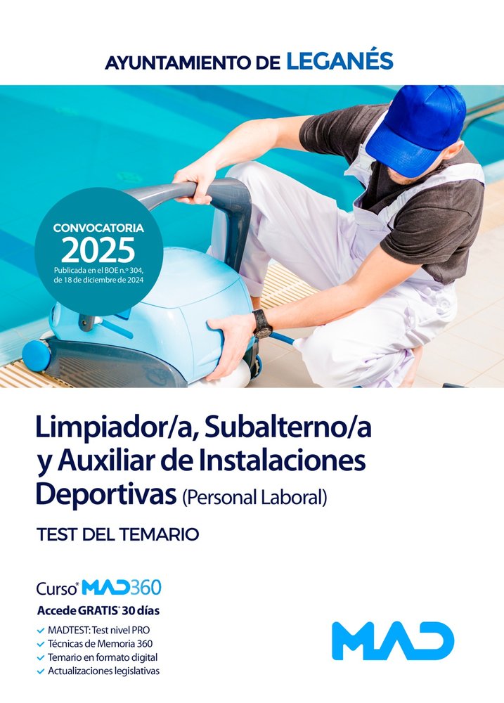 LIMPIADOR/A SUBALTERNO/A Y AUXIL. INSTALAC. DEPORTIVAS | portada del libro
