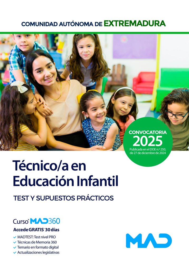 TECNICO/A EN EDUCACION INFANTIL DE LA ADMINISTRACION DE LA COMUNIDAD AUTONOMA DE, de CLAVIJO GAMERO | portada del libro
