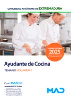 Ayudante cocina personal laboral grupo v 1 extremadura, de Varios autores | portada del libro