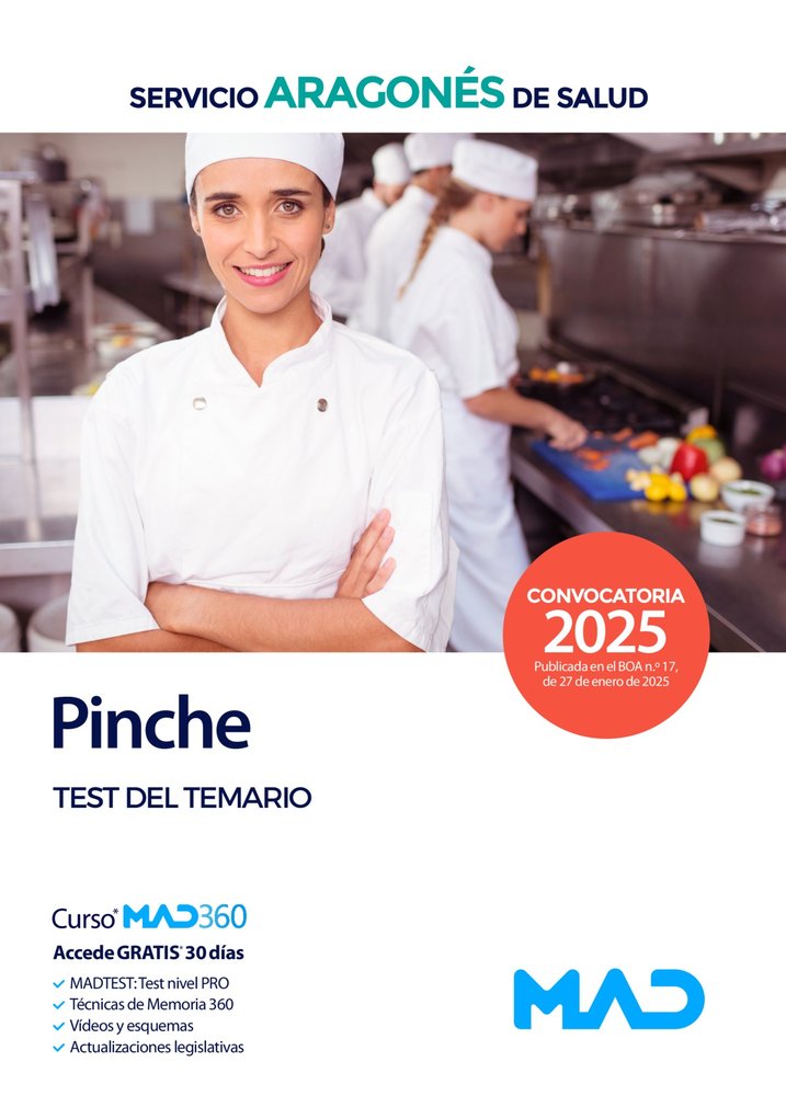 PINCHE SALUD. TEST. ED.2025 | portada del libro