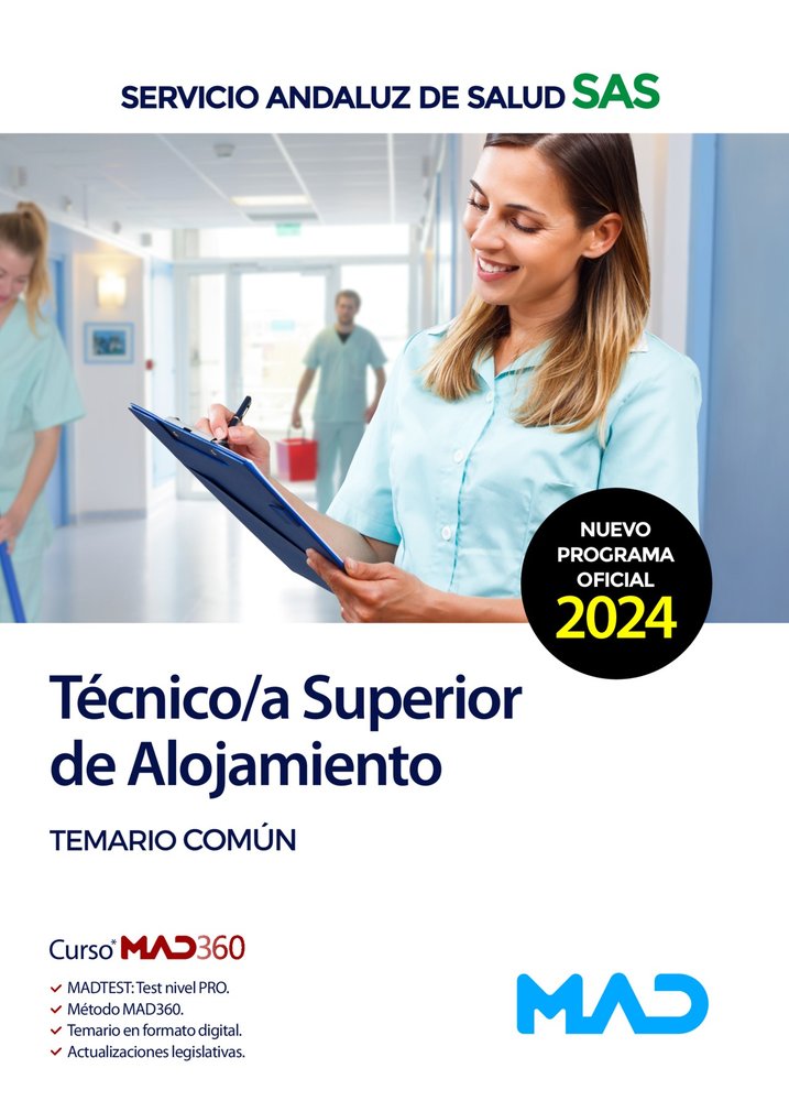 TECNICO/A SUPERIOR ALOJAMIENTO TEMARIO COMUN SERVICIO ANDAL | portada del libro