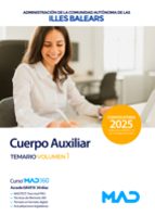 CAIB AUXILAR TEMARIO 2025, de Varios autores | portada del libro