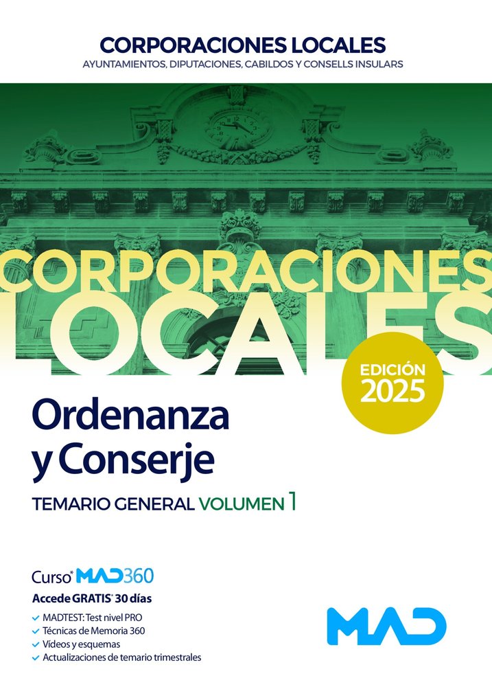 ORDENANZA Y CONSERJE DE AYUNTAMIENTOS, DIPUTACIONES Y OTRAS CORPORACIONES LOCALE, de VV.AA. | portada del libro