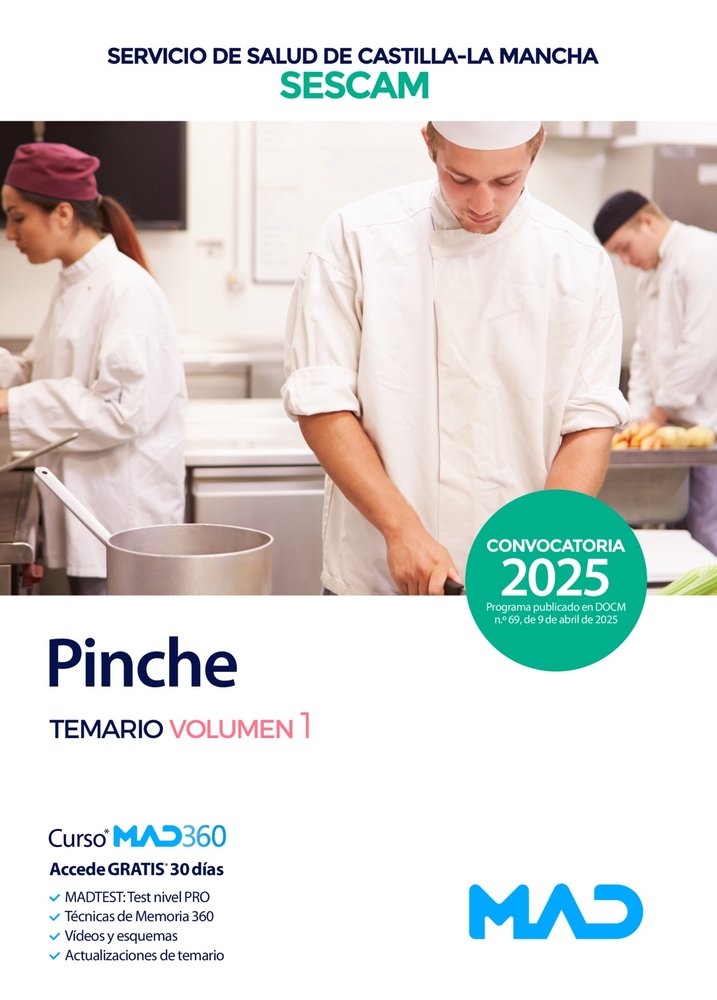 TEMARIO VOLUMEN 1 PINCHE, de VV.AA. | portada del libro