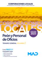PEON Y PERSONAL OFICIO 2 AYUNTAMIENTO DIPUTACION Y CORPORAC, de Varios autores | portada del libro