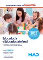 EDUCADOR Y EDUCADOR INFANTIL TEMARIO PARTE GENERAL NAVARRA, de Varios autores | portada del libro