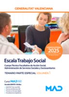 ESCALA TRABAJO SOCIAL TEMARIO PARTE ESPECIAL VOL 1 GENERALITAT VALENCIANA, de Varios autores | portada del libro