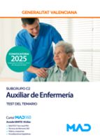 AUXILIAR DE ENFERMERIA (SUBGRUPO C2) TEST DEL TEMARIO (2025) GENERALITAT VALENCI, de Varios autores | portada del libro