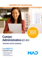 CUERPO ADMINISTRATIVO (C1-01) TEMARIO PARTE GENERAL GENERALITAT VALENCIANA, de Varios autores | portada del libro