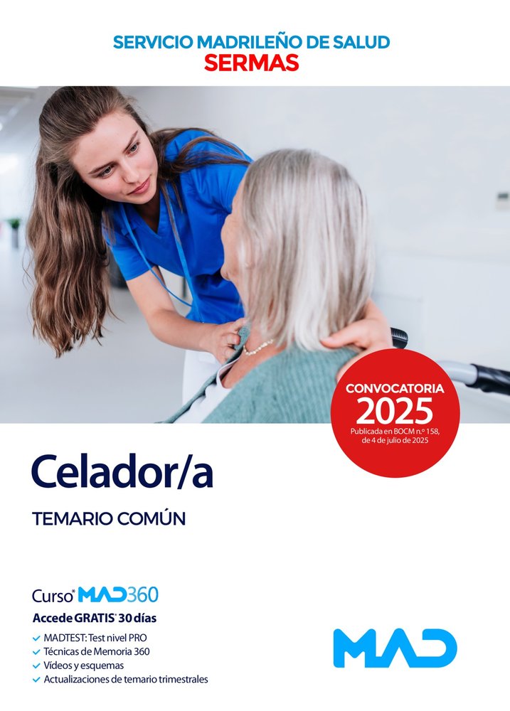 CELADOR SERMAS TEMARIO COMUN, de VV.AA. | portada del libro