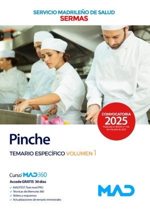 PINCHE SERMAS TEMARIO ESPECIFICO 1, de VV.AA. | portada del libro