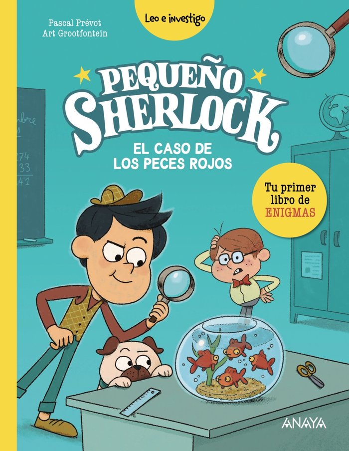 PEQUEÑO SHERLOCK EL CASO DE LOS PECES ROJOS, de PREVOT, PASCAL | portada del libro