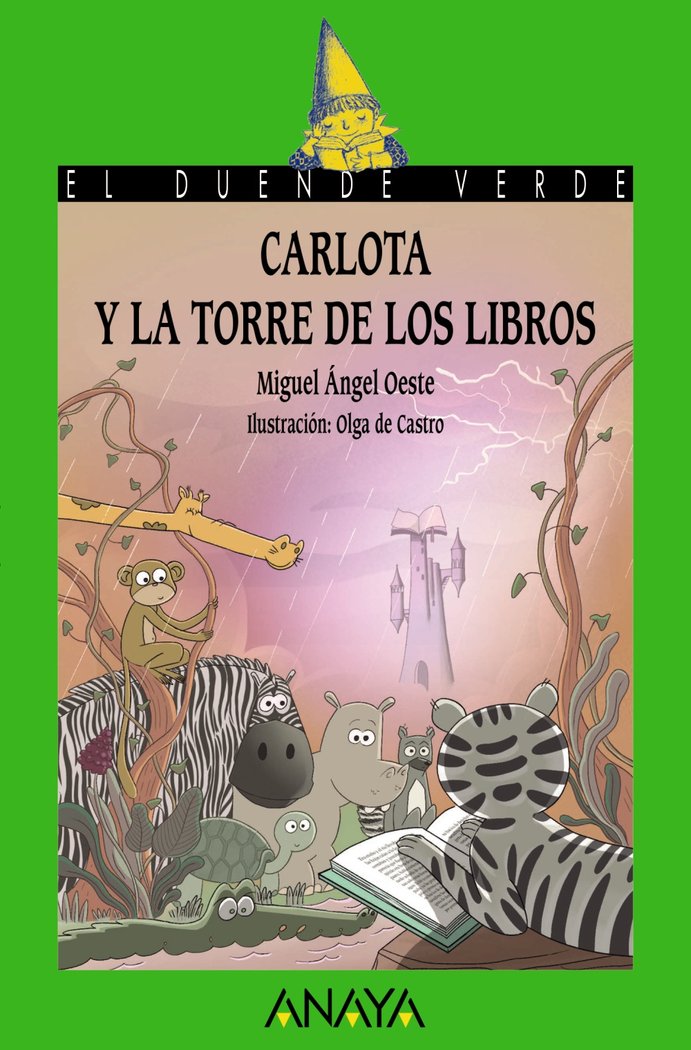 Carlota y la torre de los libros, de OESTE, MIGUEL ANGEL | portada del libro
