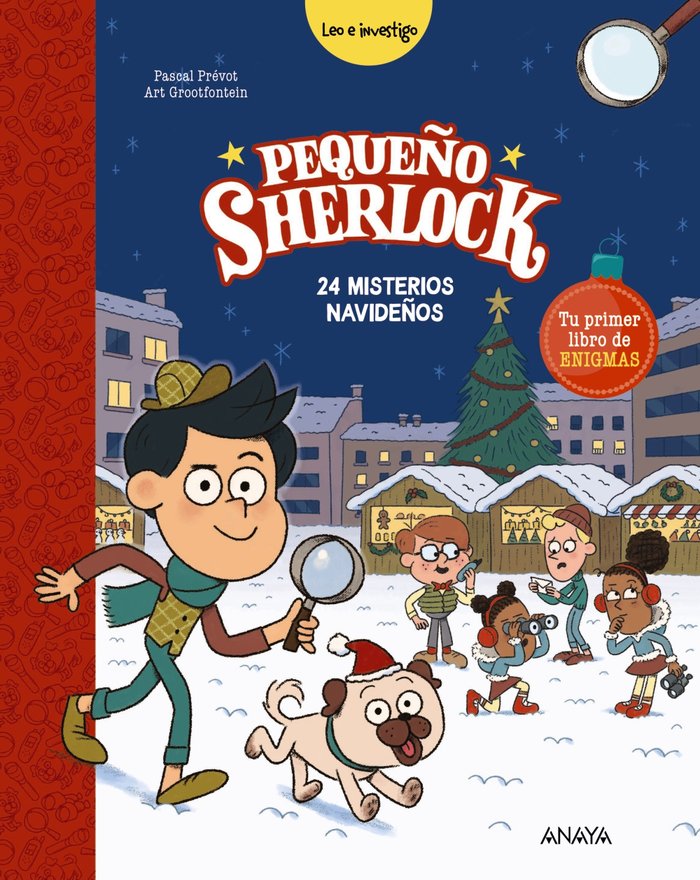 PEQUEÑO SHERLOCK:24 MISTERIOS NAVIDEÑOS, de PREVOT, PASCAL | portada del libro