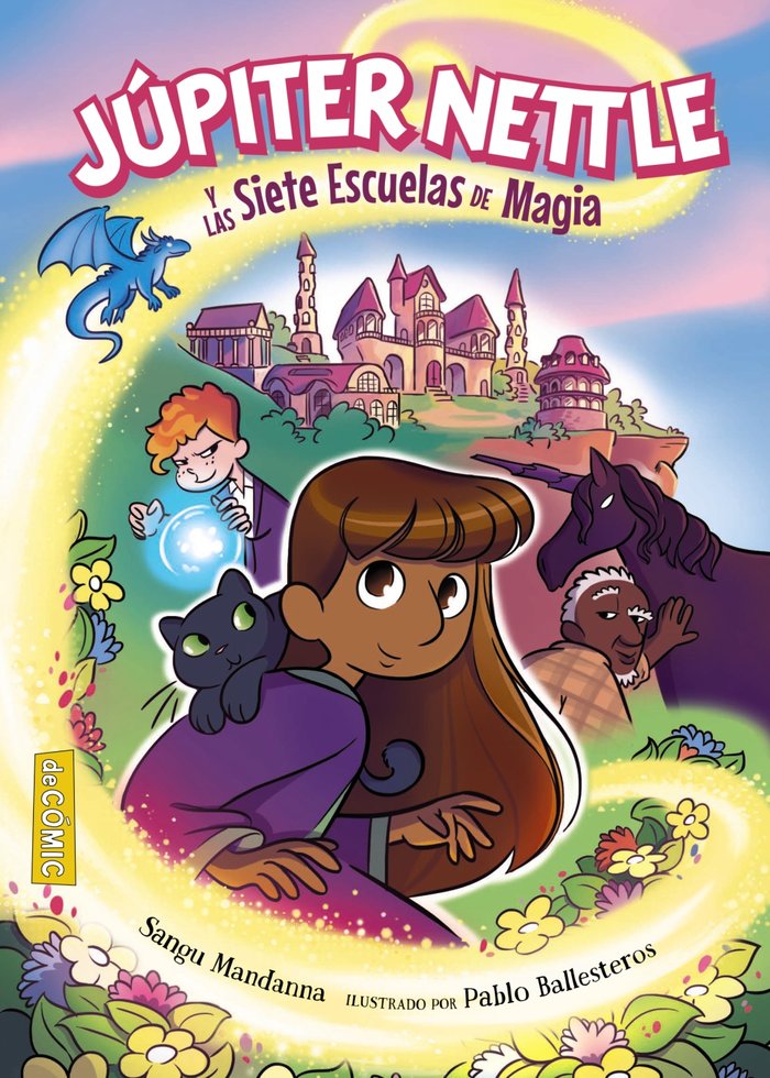 JUPITER NETTLE Y LAS SIETE ESCUELAS DE MAGIA, de MANDANNA, SANGU | portada del libro