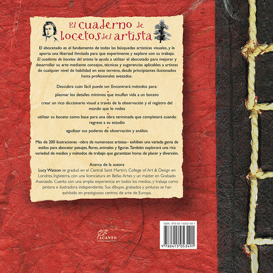El cuaderno de bocetos del artista, de Watson, Lucy | portada del libro