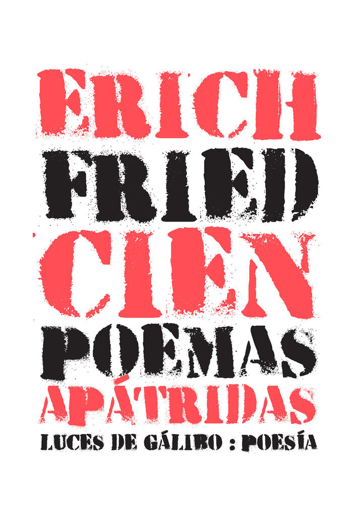 CIEN POEMAS APATRIDAS, de FRIED, ERICH | portada del libro