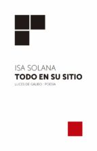 TODO EN SU SITIO, de ISABEL SOLANA | portada del libro