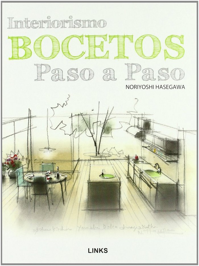 BOCETOS INTERIORISMO. PASO A PASO, de HASEGAWA | portada del libro