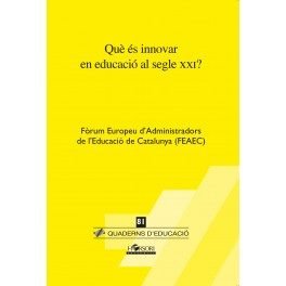 Què és innovar en educació al segle XXI?, de Chavarría (coord.) | portada del libro