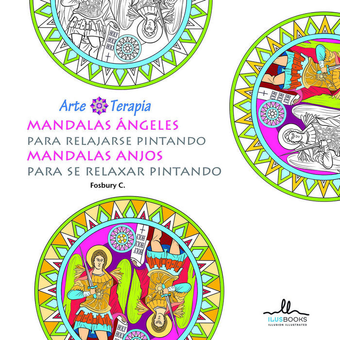 Mandalas ÁNGELES, para relajarse pintando, de Fosbury C. | portada del libro