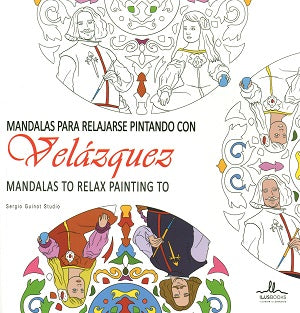 Mandalas para relajarse pintando con Velázquez, de Sergio Guinot Studio | portada del libro