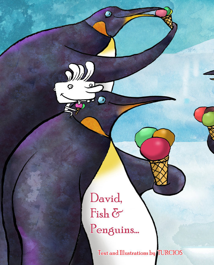 David, Fish & Penguins, de Turcios, Omar | portada del libro