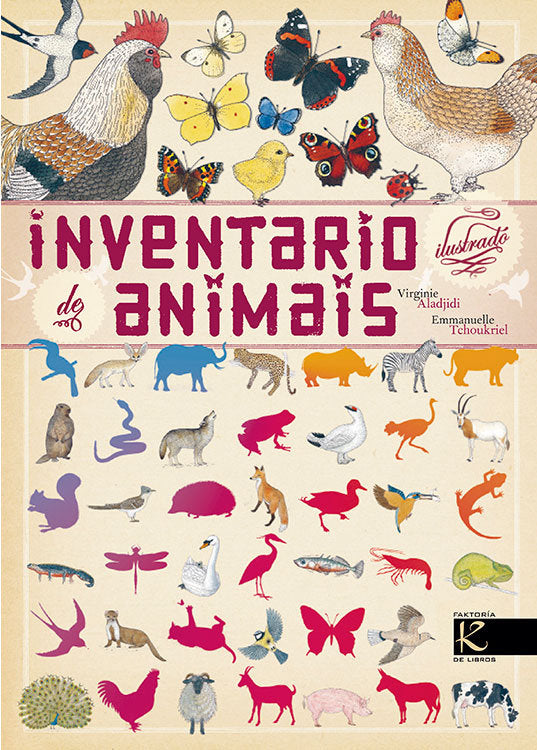 Inventario ilustrado de animais, de Aladjidi, Virginie | portada del libro