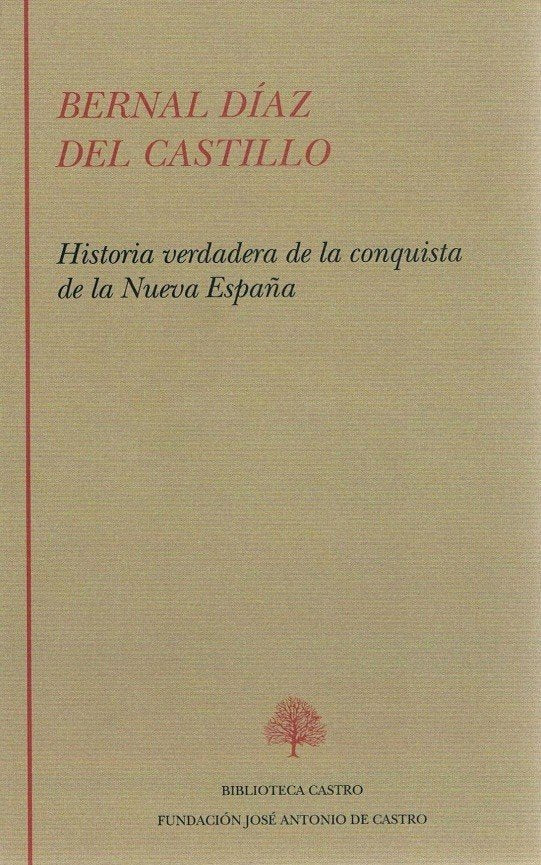 Historia verdadera de la conquista de la Nueva España, de Díaz del Castillo | portada del libro