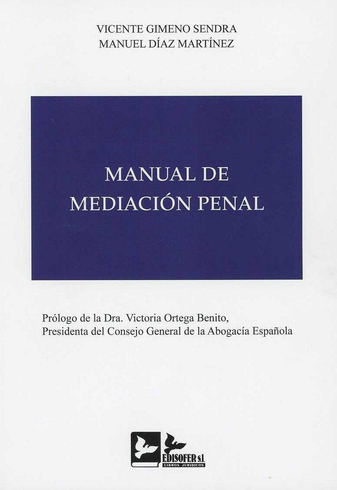 MANUAL DE MEDIACIÓN PENAL, de GIMENO SENDRA | portada del libro