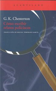 Cómo escribir relatos policíacos, de Chesterton, G.K. | portada del libro