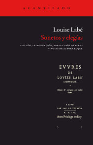 Sonetos y elegías, de Labé, Louise | portada del libro