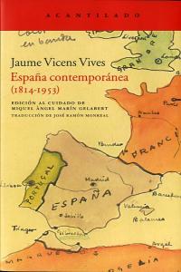 España contemporánea (1814-1953), de Vicens Vives | portada del libro