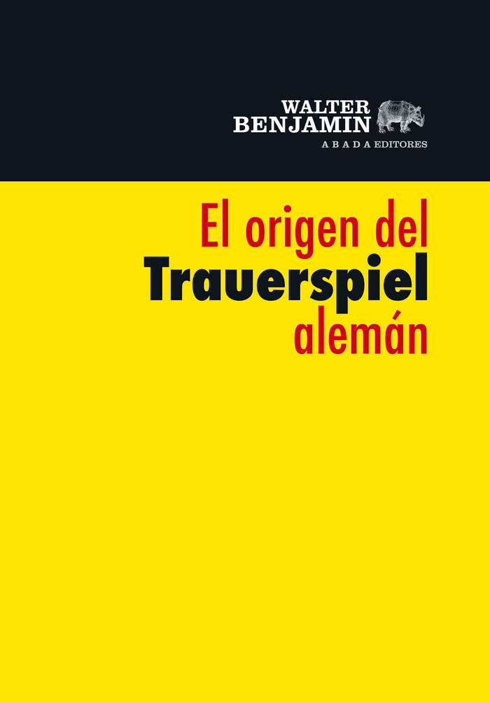 El origen del Trauerspiel alemán, de Benjamin | portada del libro