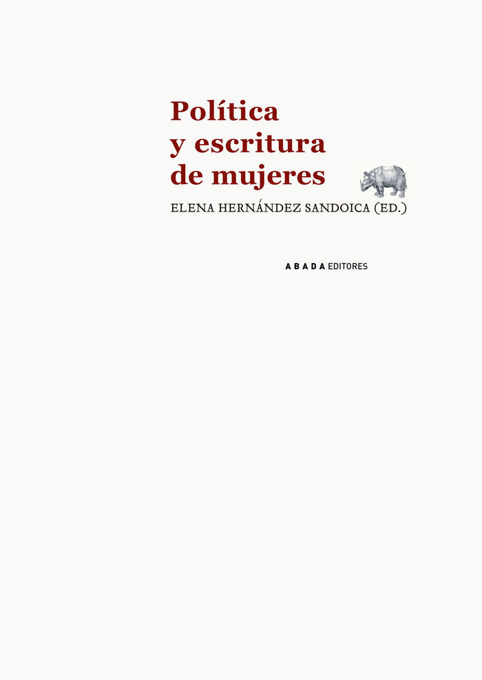 Política y escritura de mujeres, de Varios Autores | portada del libro