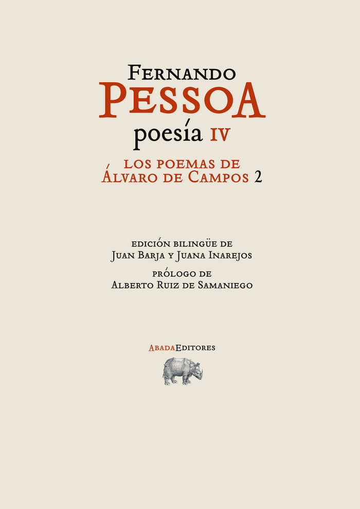 Los poemas de Álvaro de Campos 2, de Pessoa | portada del libro