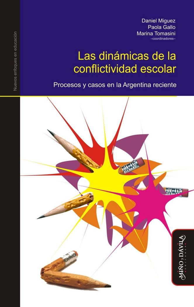 Las dinámicas de la conflictividad escolar, de Miguez (argentino) | portada del libro