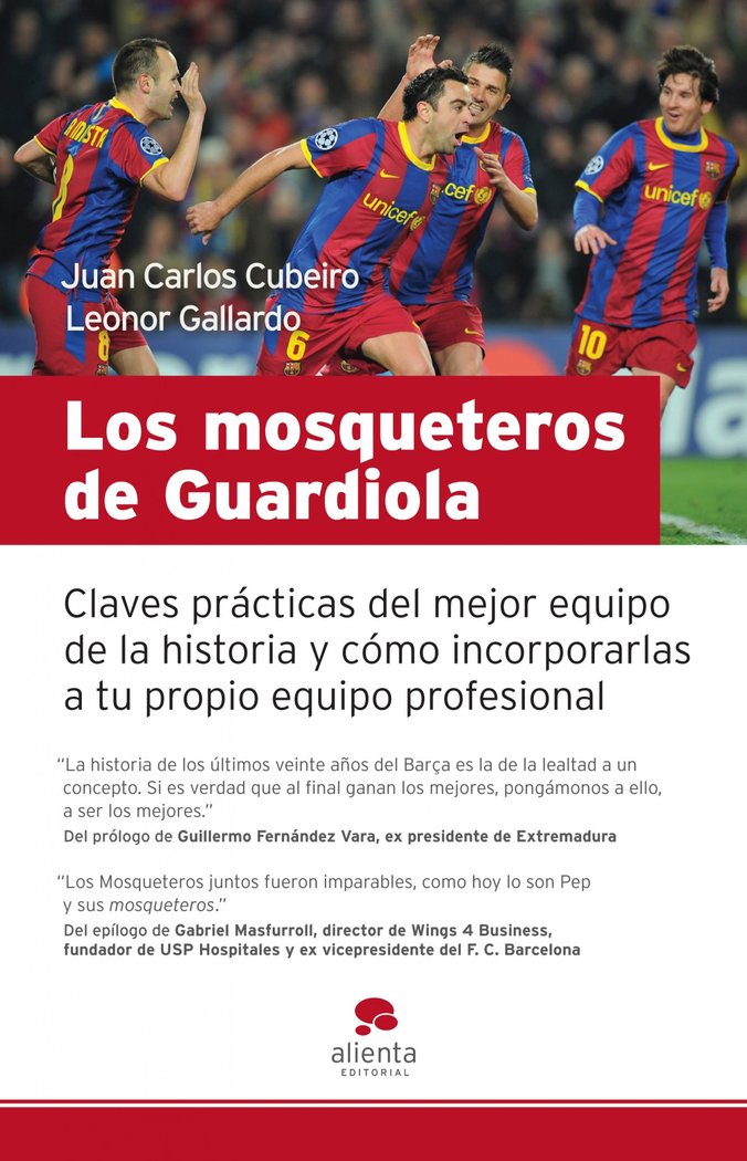 Los mosqueteros de Guardiola, de Cubeiro Villar | portada del libro