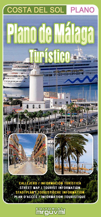 Plano de Málaga. Turístico | portada del libro