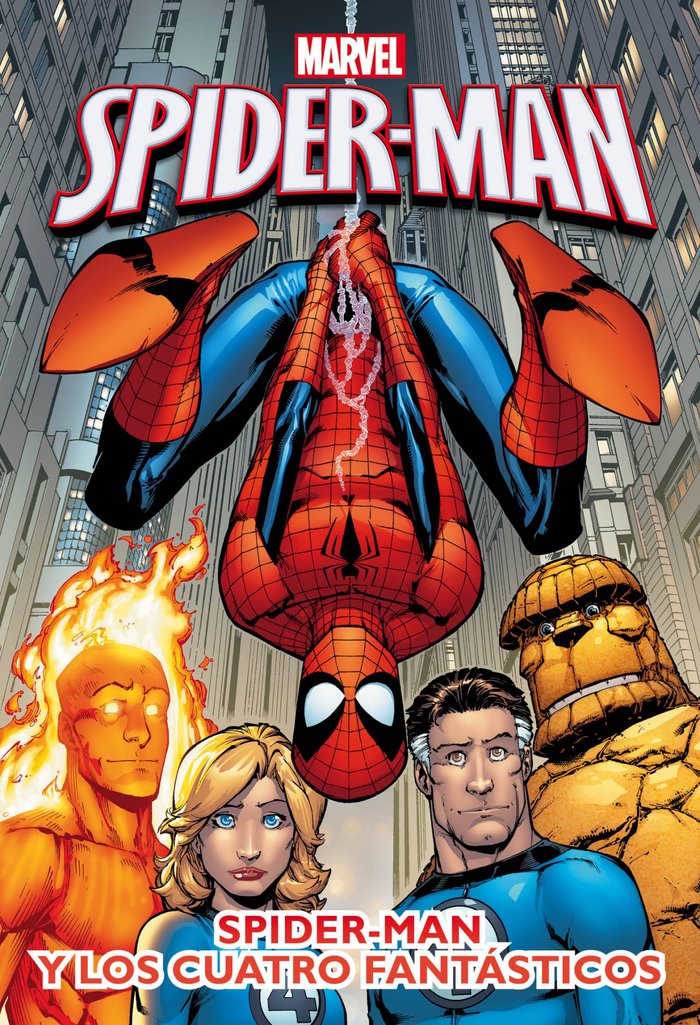 Spider-Man y Los cuatro fantásticos, de Marvel | portada del libro