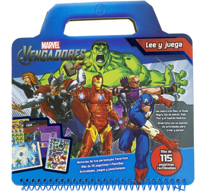 Los Vengadores. Lee y juega, de Marvel | portada del libro