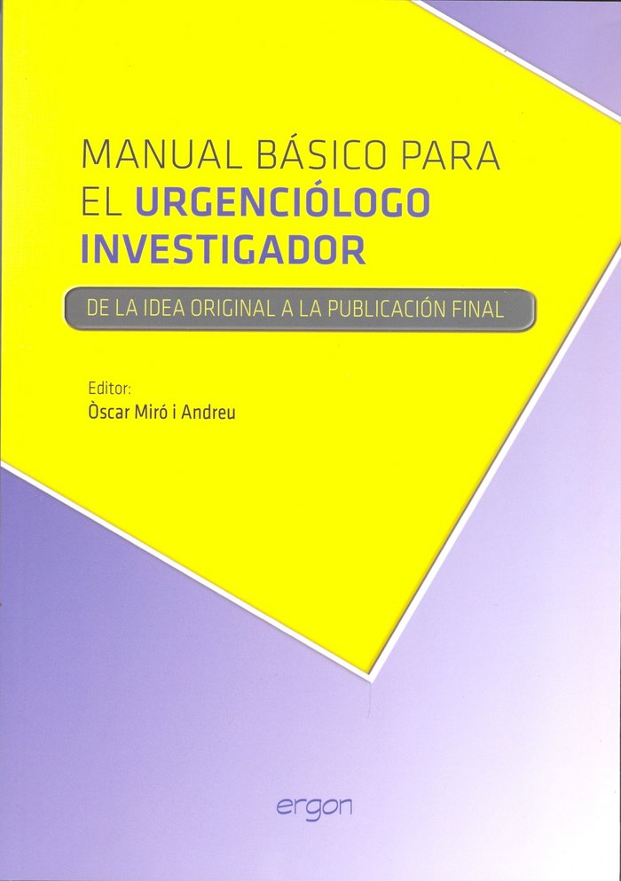 Manual básico para el urgenciólogo investigador, de MIRò I ANDREU | portada del libro