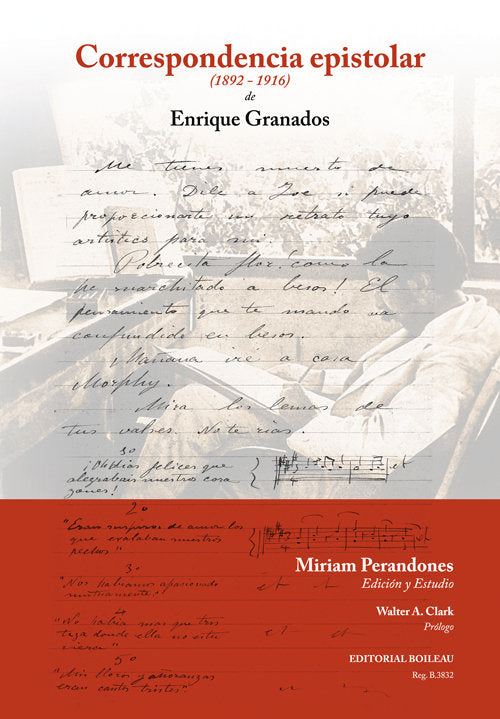 CORRESPONDENCIA EPISTOLAR 1892-1916, de GRANADOS, ENRIQUE | portada del libro