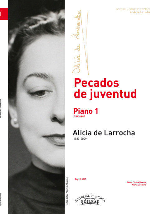 PECADOS DE JUVENTUD. PIANO 1, de LARROCHA, ALICIA DE | portada del libro