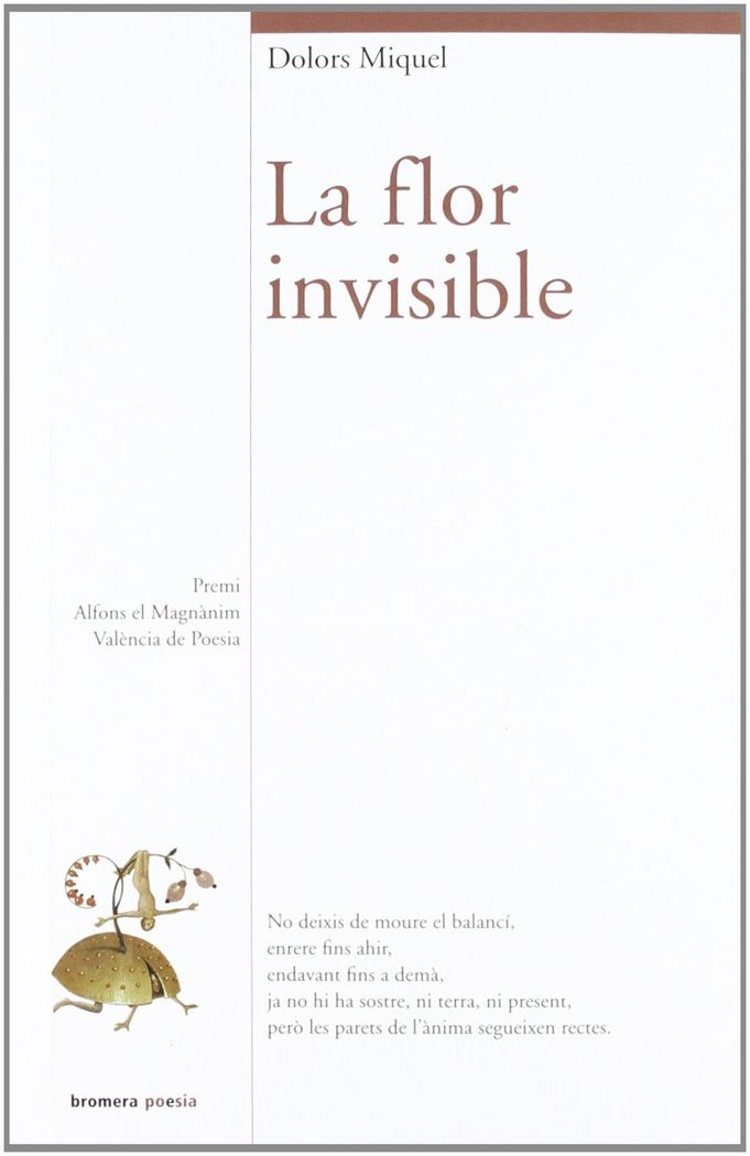 La flor invisible, de Miquel Abellà, Dolors | portada del libro