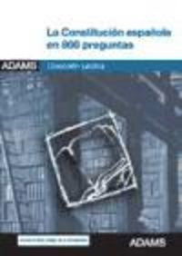 La Constitución española en 800 preguntas | portada del libro