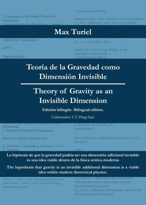 TEORIA DE LA GRAVEDAD COMO DIMENSION INVISIBLE, de TURIEL, MAX | portada del libro
