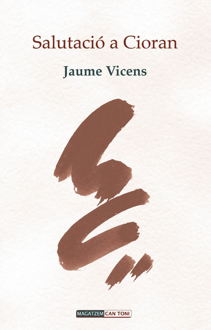 Salutació a Cioran, de Vicens Escandell, Jaume | portada del libro