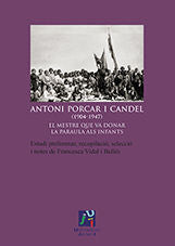 Antoni Porcar i Candel (1904-1947), de Vidal i Bellés, Francesca | portada del libro